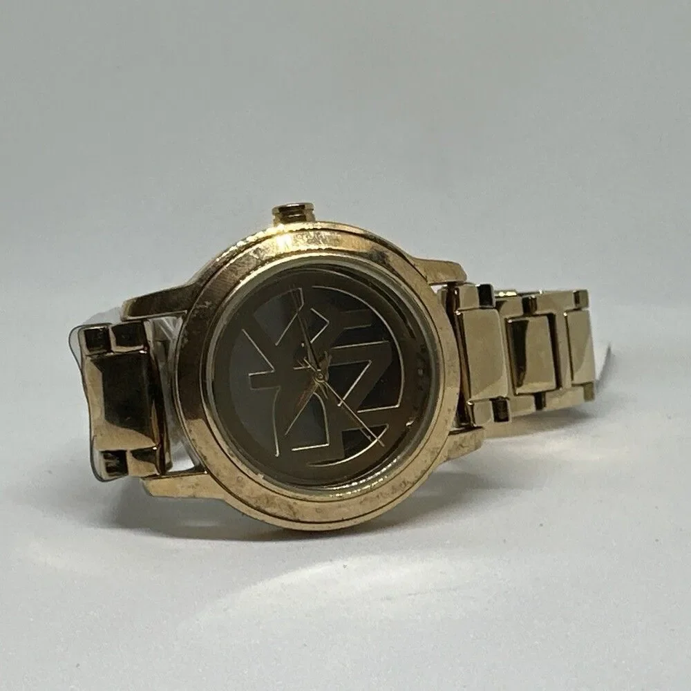 DKNY NY8876 Women's Gold Stainless Steel Analog Dial Quartz Wristwatch HME565
